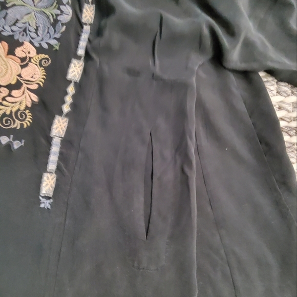 Johnny Was Embroidered Mrunal Long Sleeve Silk Tunic Size XXL - Picture 12 of 15